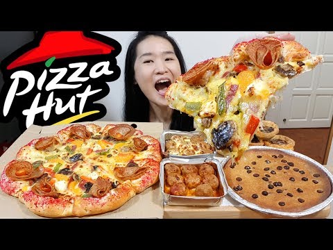 PIZZA HUT!! Cheesy Stuffed Crust Pizza, Meatballs,...