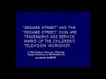 Sesame Street Funding Credits 1984 Blue Background