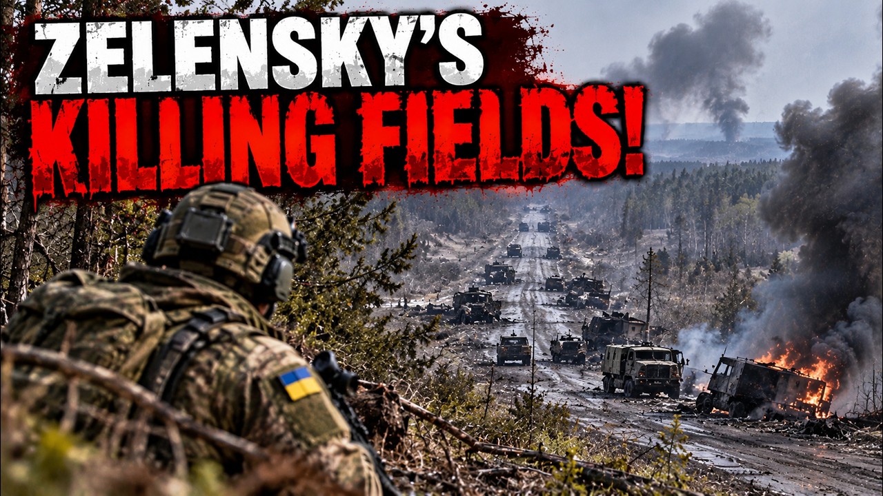 ZELENSKY'S KILLING FIELDS! RUSSIAN TROOPS MASSACRED ON 2-MILE DEATH ROAD AS UKRAINE STRIKES!