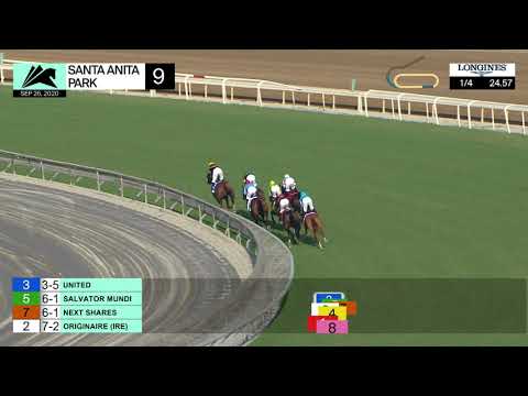 United wins Race 9 on Saturday, September 26, 2020 at Santa Anita Park.