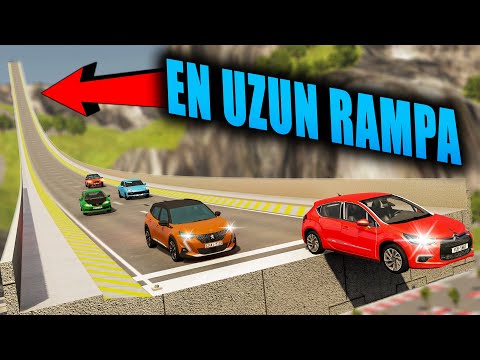 EN UZUN RAMPADAN ATLADIM // ARABALARA TUZAK KURDUM // BeamNG.drive