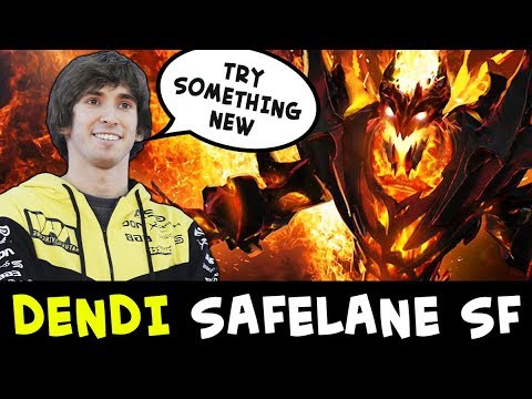 Dendi trying new strats — safelane Shadow Fiend