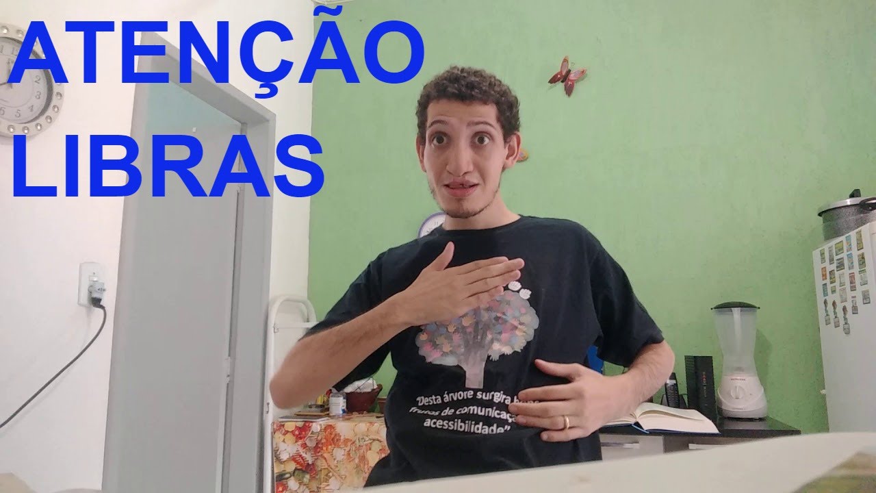 Sinal de ATENÇÃO em LIBRAS