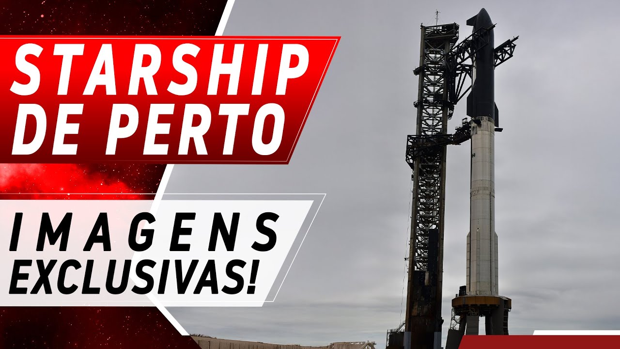 TOUR PERTO DO FOGUETE STARSHIP DA SPACEX!