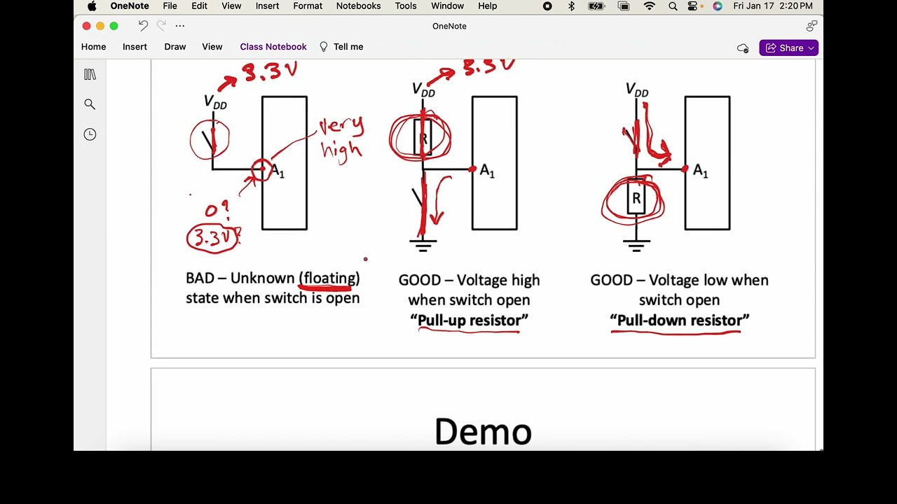 Physical switch circuits