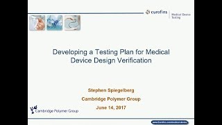 Developing a Testing Plan for Medical Device Desig