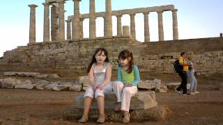 preview picture of video 'Ancient Hellenic temple of Posidon at cape Sounion (12/06/11)'