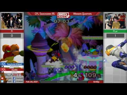 CFL Smackdown 115 Melee - PG Plup (Samus) vs Pi (Purple) - Winners Quarters