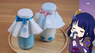  - Genshin Impact: Two Bottles of "Dango Milk" for Raiden Shogun & Ei | 原神料理 雷電将軍と影ちゃん最愛の団子牛乳再現