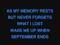 Green Day-Wake Me Up When September Ends ...