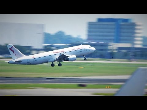 Amsterdam Airport Schiphol | Tunisair Airbus A320 takeoff at Amsterdam Schiphol | Dus Spotter