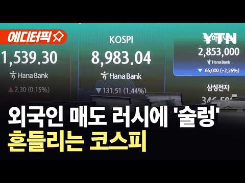 [에디터픽] 코스피 이대로 무너지나…삼전닉스 12%대 급락, 현실된 '하락 신호' / YTN