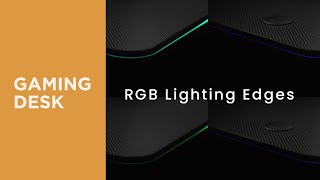 RGB Lighting Edges Gaming Desks - GMD08-1 - LUMI