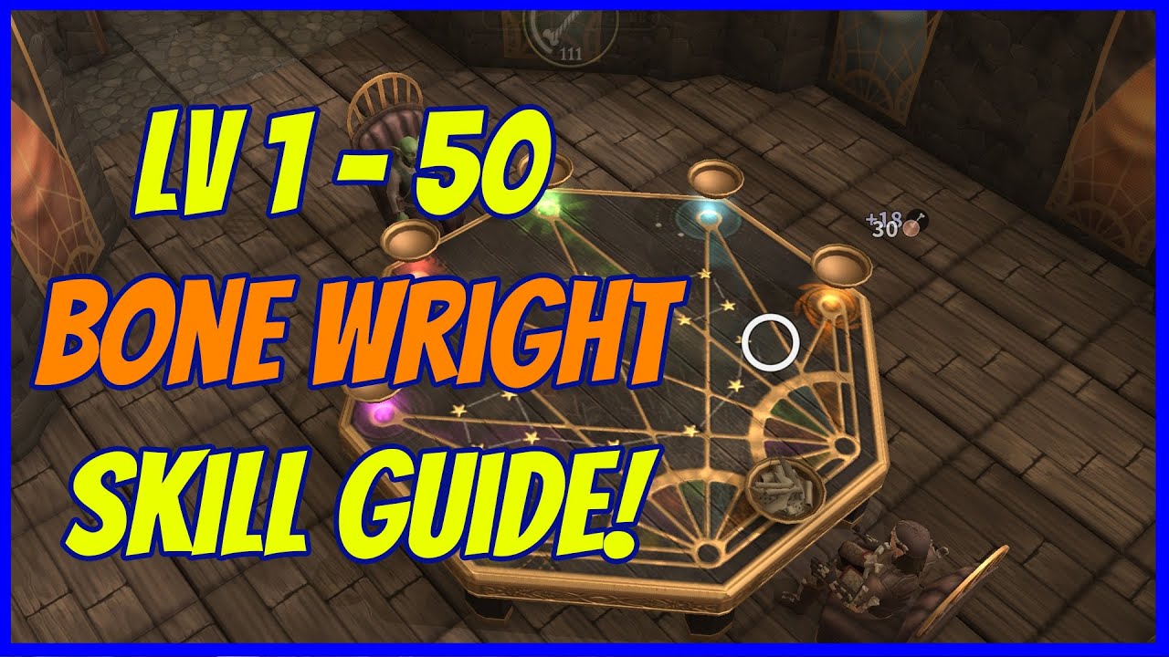 level 1 - 50 bone wright skill guide brighter shores