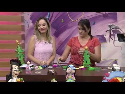 Mulher.com 31/10/2014 - Arvore de natal em E.V.A por Sol Gobbo