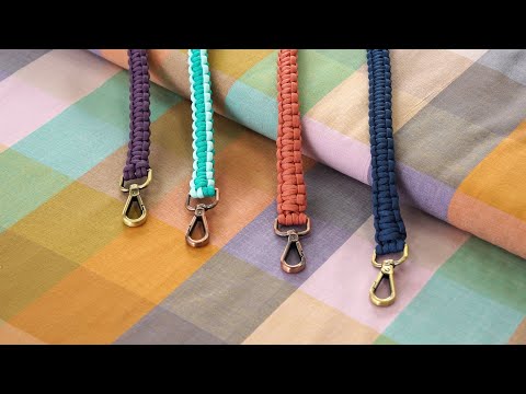 A NEW Way to make A Bag Strap - How to Make a Paracord Strap