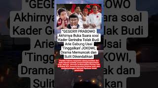 Download lagu GEGER! Prabowo Buka Suara, Kader Gerindra Tolak Budi Arie! #shorts #viralvideo mp3