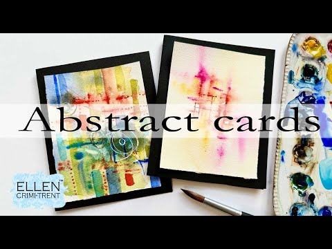 EASY and quick Abstract Watercolor cards