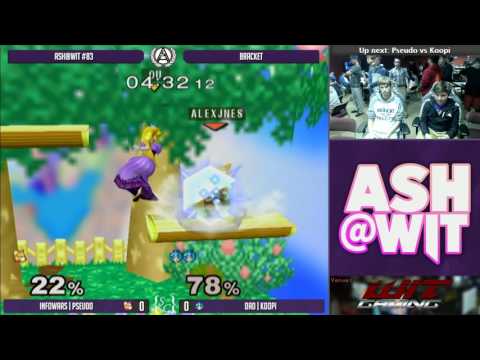 Pseudo (Fox) vs Koopi (Peach) - ASH@WIT #83 Melee Bracket