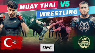 Muay Thai vs. Wrestling | Brutal TKO | MMA Fight