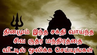 VERY POWERFUL LORD SHIVA RUTHRA MANTRA  Live Music | Lord Siva | Sattaimuni Nathar