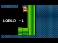 how to get to the minus world in super mario bros.