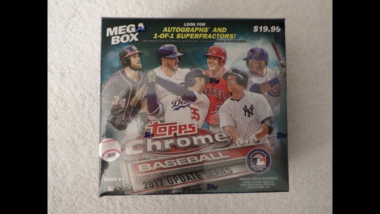 2017 Topps Chrome Update Series Baseball Mega Box - Nice Auto