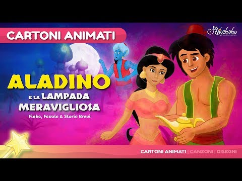 Aladino e la lampada meravigliosa storie per bambini - Cartoni Animati - Fiabe e Favole per Bambini