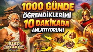 1000 Günde Öğrendiklerimi 10 Dakikada Anlatıyorum - Rise of Kingdoms