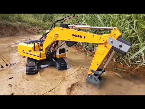 excavator rc double e 561 after upgrade screw drive