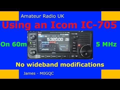Icom 705 on 60m (no modifications required)