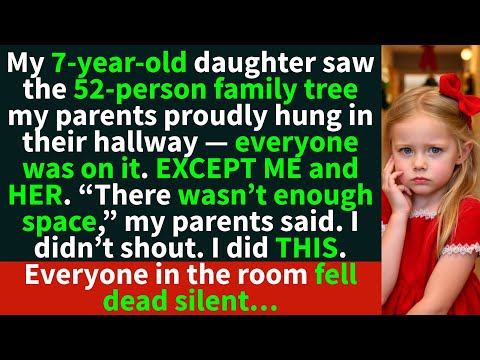 My parents “forgot” to include me and my 7-year-old in the 52-person family tree…