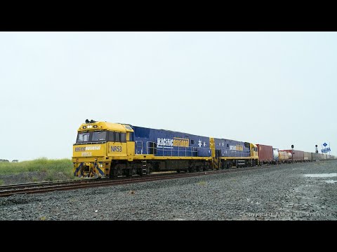 3PM6 Freight Train In The Rain (2/11/2019) - PoathTV Australian Railways