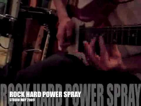 Rock Hard Power Spray in the studio