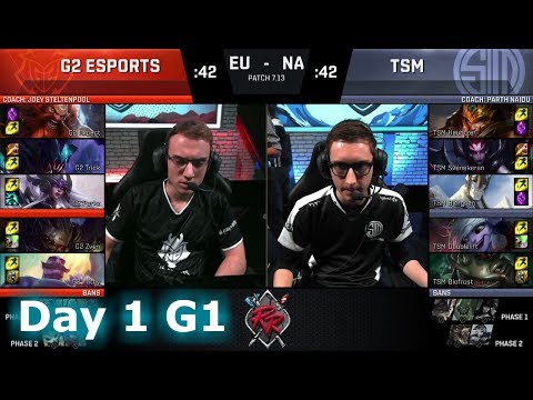 TSM vs G2 eSports | Day 1 of NA vs EU Rift Rivals 2017 LoL | TSM vs G2 #RiftRivals