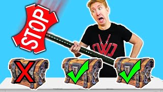 5 Fortnite Battle Royale Weapons in REAL LIFE vs Ninja Mystery Box Challenge!