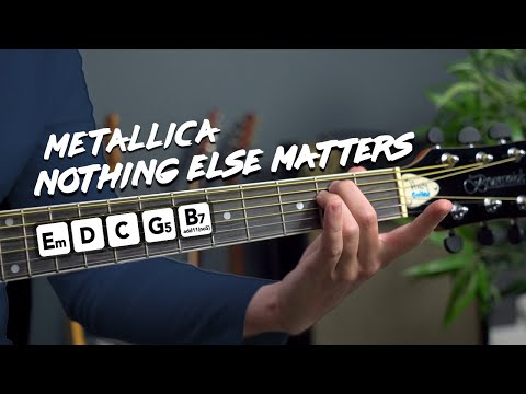 NOTHING ELSE MATTERS Guitar Lesson Tutorial (Metallica) Fingerstyle Songs