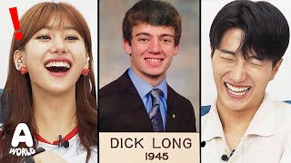 Koreans react to Most Hilarious And Awkward Names Ever🤣