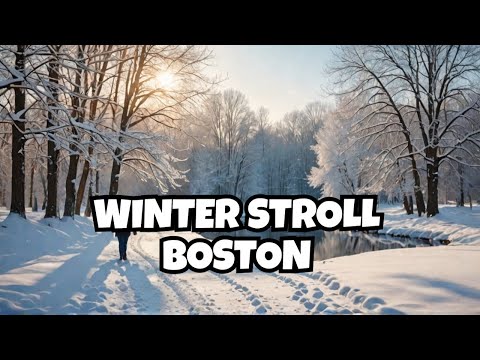 Winter Walking - Jamaica Pond - Boston, Massachusetts