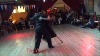 VERONICA VAZQUEZ y ALEJANDRO BERON Bailando el Vals TU PALIDA VOZ en GNC La Practica de Tango