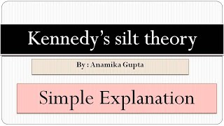 #kennedytheory KENNEDY'S SILT THEORY FOR CANAL || (SIMPLE EXPLANATION)