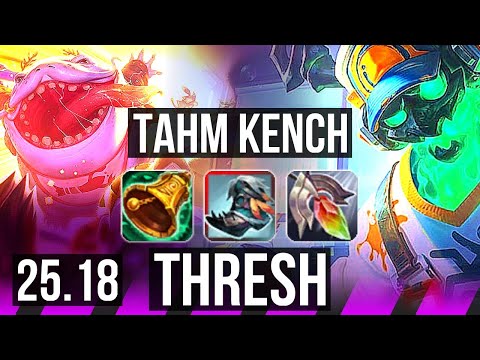 TAHM KENCH & Jhin vs THRESH & Aphelios (SUP) | EUW Master | 25.18