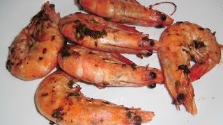 Langostinos a la plancha