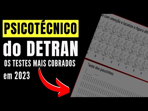 DETRAN 2023 Psychotechnical Test – Attention Tests - Psychological Exams - Detran Psychological E...