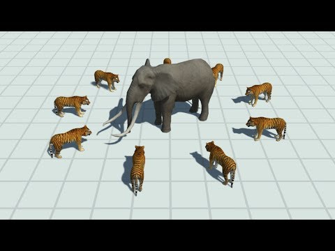 10 TIGERS vs EVERY UNIT - Animal Revolt Battle Simulator