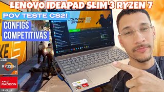 TESTE: CS2 no IDEAPAD SLIM 3 Ryzen 7 7735HS - POV