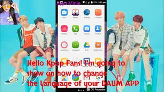 How to Change the Language of your DAUM CAFE app *Full Tutorial* 🔰