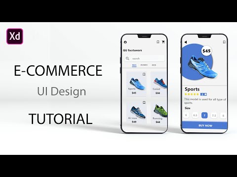 E-COMMERCE APP | UI and Prototype | Adobe XD | GUPIXELS