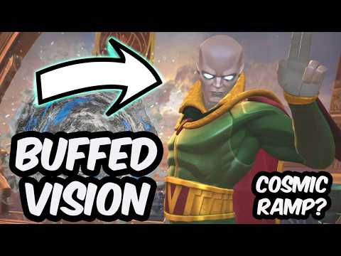 Buffed Vision Aarkus Can Hit HARD - Cosmic Ramp For Coliseum? - Marvel Contest of Champions
