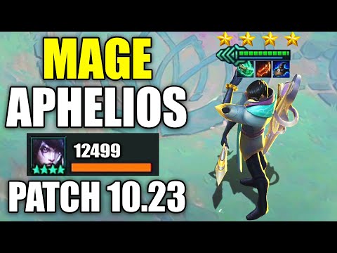 MAGE APHELIOS ⭐⭐⭐⭐ Chosen 4 Star Aphelios with patch 10.23 changes (Teamfight Tactics TFT Set 4)